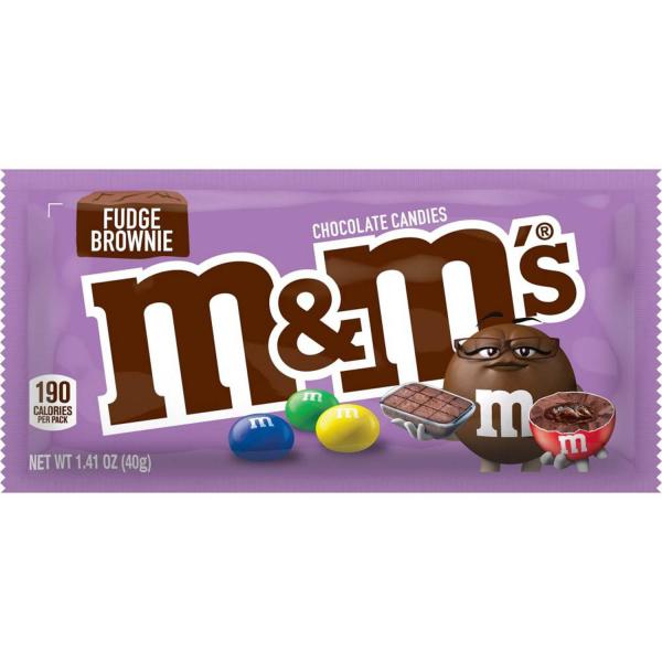 M&M'S Fudge Brownie 40g Dragierte Schokolinsen mit Fudge-Brownie-Füllung