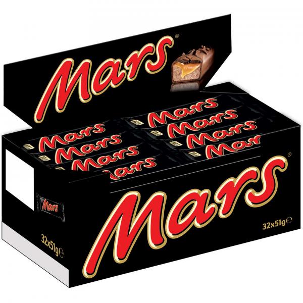 Mars Riegel 51gr Milchschokolade mit Candy-Creme und Karamel