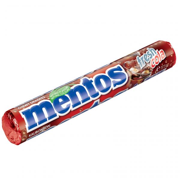 mentos Fresh Cola Kaudragees mit Colageschmack