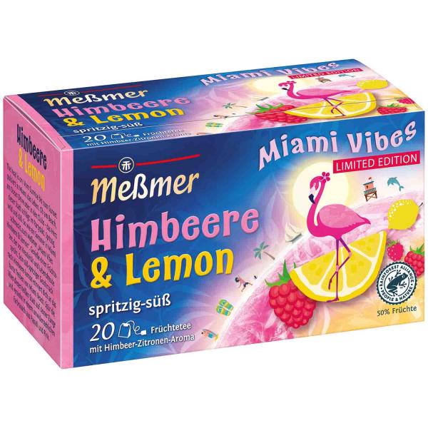 Meßmer Miami Vibes Himbeere & Lemon 20er