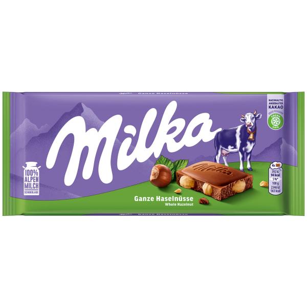 Milka Ganze Haselnüsse 100g