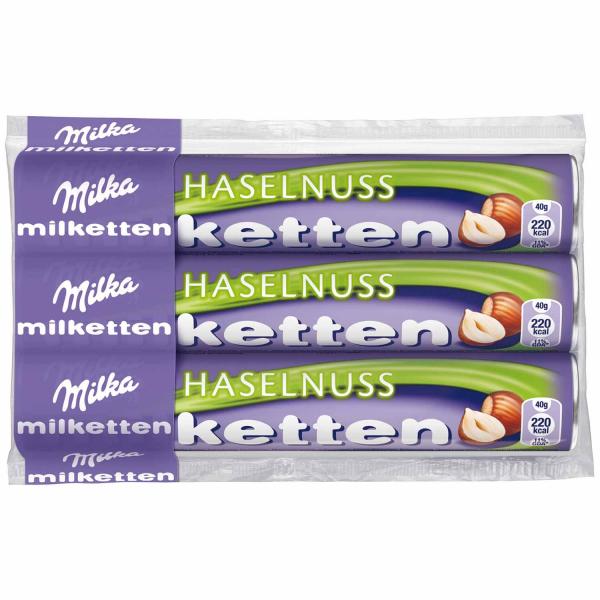 Milka Milketten Haselnuss 3x40g