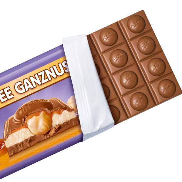 Milka Toffee Ganznuss 300g XXL-Tafel aus Alpenmilchschokolade