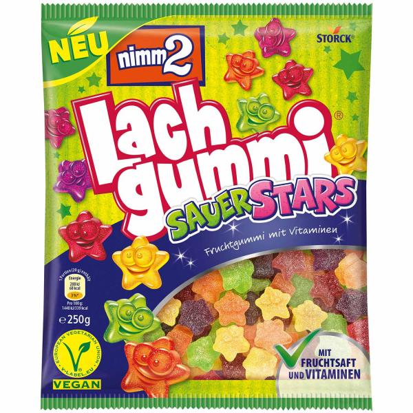 nimm2 Lachgummi Sauer Stars 250g