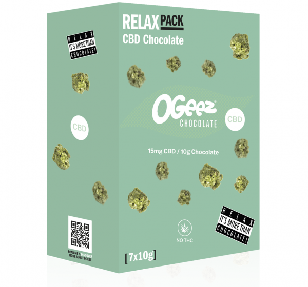 Ogeez OGeez Schokolade Relax Pack CBD 7x10g