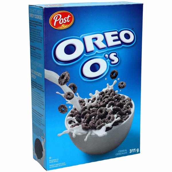 Post Oreo O's Cereal 311g Schoko-Cookie-Kringel mit Schokokeks-Geschmack