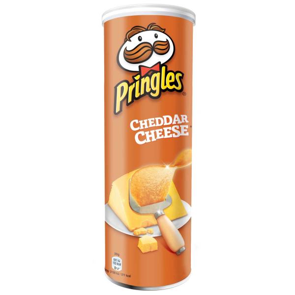 Pringles Cheddar Cheese Stapelchips mit Cheddarkäse-Geschmack