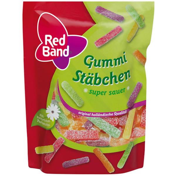 Red Band Gummi Stäbchen super sauer 200g