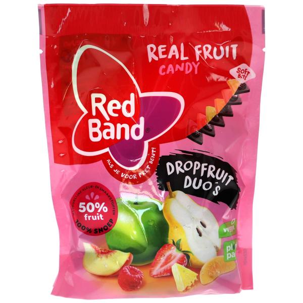 Red Band Real Fruit Candy Dropfruit Duo's 190g