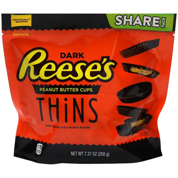 Reese's Peanut Butter Cups Thins Dark 208g