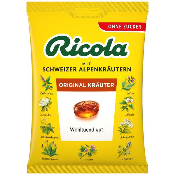 Ricola Original Kräuter ohne Zucker 75g