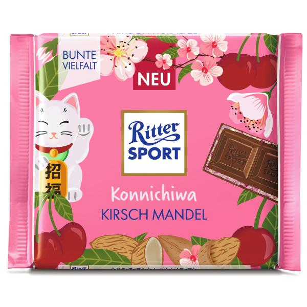 Ritter Sport 'Konnichiwa' Kirsch Mandel 100g