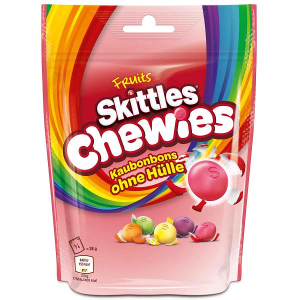 Skittles Chewies 152g Kaudragees ohne Hülle