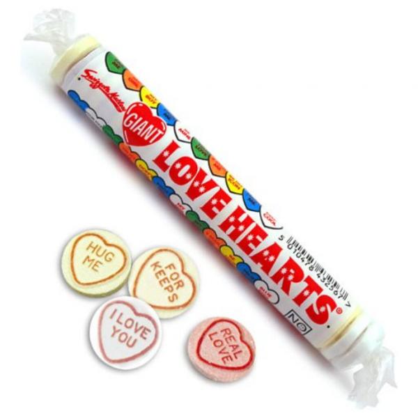 Swizzels Giant Love Hearts 1 Rolle