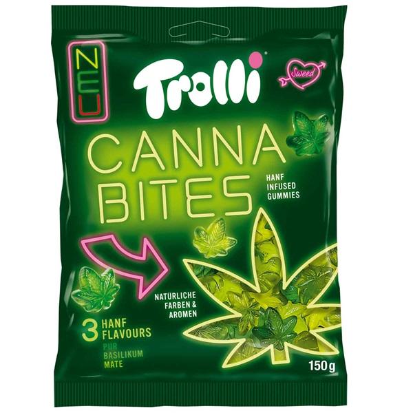 Trolli Cannabites 150g Fruchtgummi mit dreierlei Hanf Geschmacksrichtungen