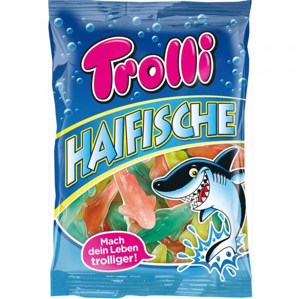 Trolli Haifische 200g Haie aus Fruchtgummi und Schaumzucker