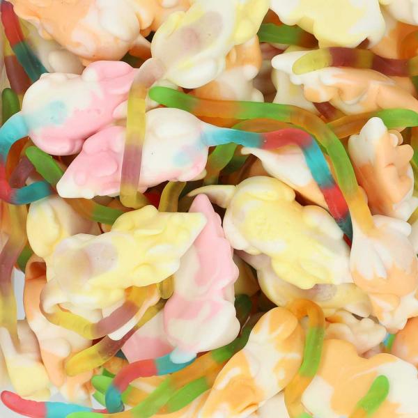 Trolli Playmouse 75 Schaumzuckermäuse mit extralangem Fruchtgummi-Schwanz