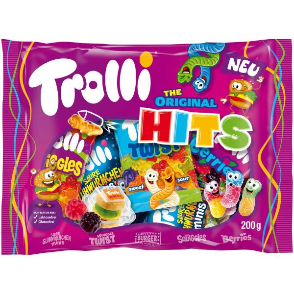 Trolli The Original Hits 200g XXL-Packung mit Minibeuteln