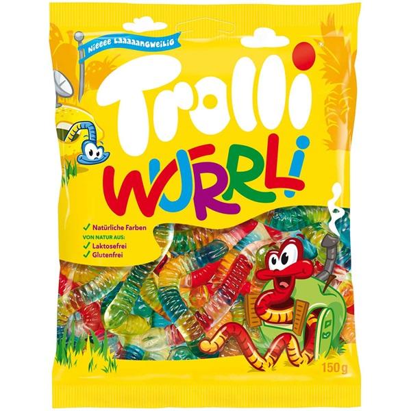 Trolli Wurrli 150g Bunte Fruchtgummi Würmer