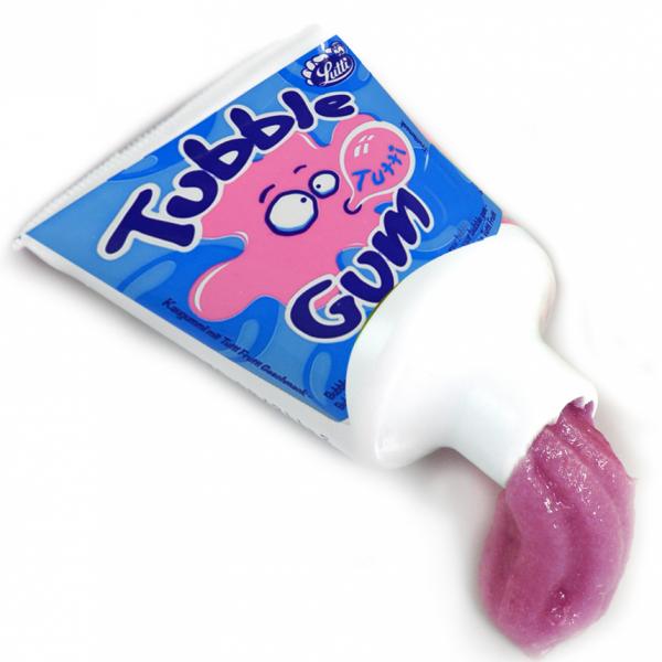 Tubble Gum Tutti Frutti 35g Tube mit Kaugummi