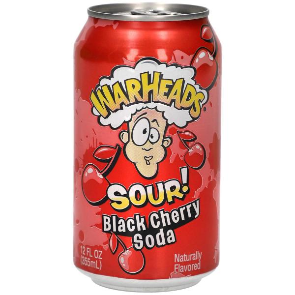 Warheads Sour! Black Cherry Soda 355ml