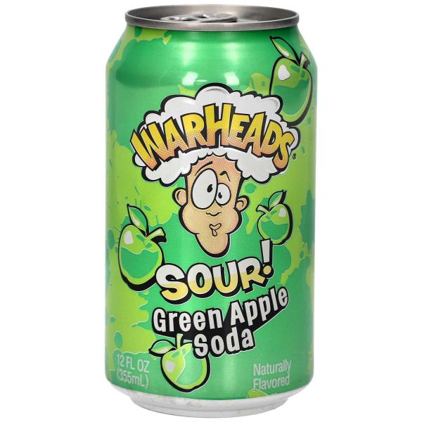 Warheads Sour! Green Apple Soda 355ml