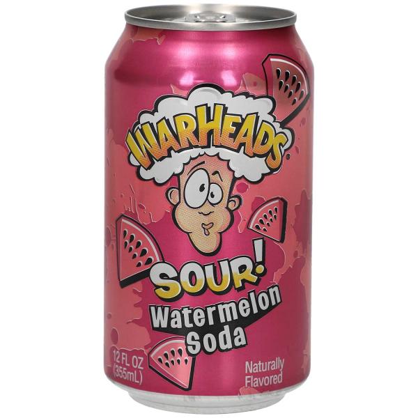 Warheads Sour! Watermelon Soda 355ml