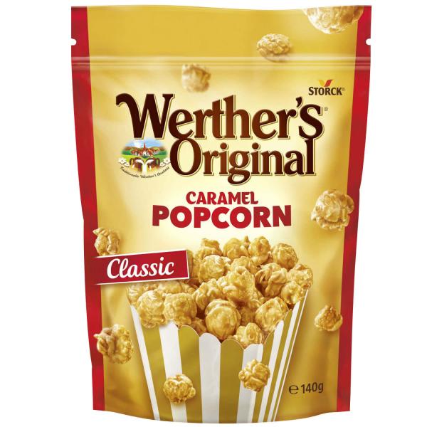 Werther's Original Caramel Popcorn Classic 140g Popcorn mit Sahne-Karamell-Überzug (74%)