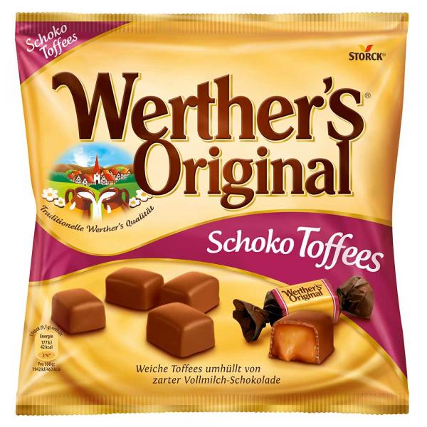 Werther's Original Schoko Toffees Karamelltoffees mit Vollmilchschokolade