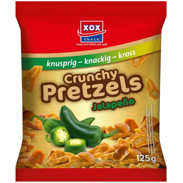 XOX Crunchy Pretzels Jalapeño 125g