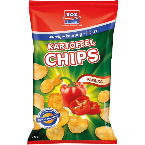 XOX Kartoffelchips Paprika 200g