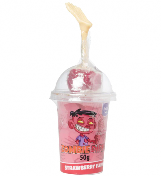 Zombie Hand Dipper Lollie mit Brausepulver 50g